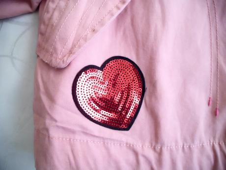 40 bunda-parka lososovo ružová, l