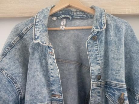 Dámska riflova bunda oversize, bonprix,48