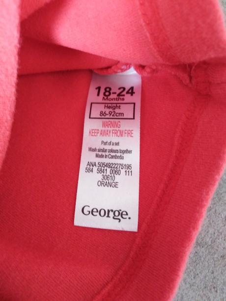 Zvieratkove pyzama, george,92