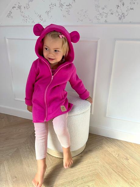 Zateplené mikiny s uškami, active,80 - 134