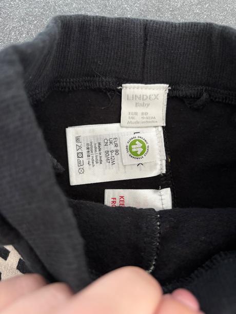 Tepláky lindex čierne 80, lindex,80