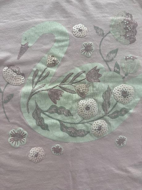 Tričko s labuťou, lindex,116