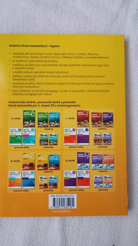Pracovný zošit matematika algebra 8 rocnik, 
