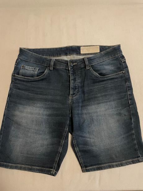 Pánske riflové kraťasy l, h&m,l