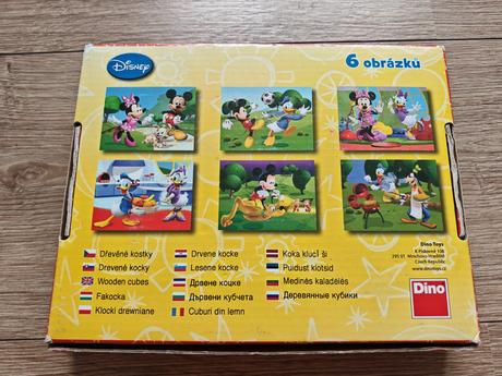 Drevené kocky mickey mouse,