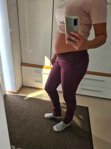 Tehotenske nohavice vel.m, h&m,m