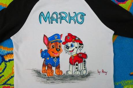 Ručne maľované tričko, 50 - 164