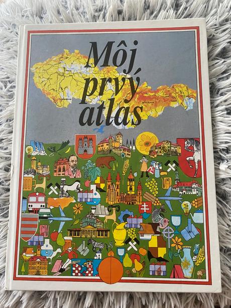 Starý retro môj prvý atlas 1992,