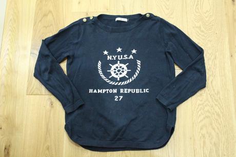 Tmavomodrý pulóver, kappahl,m