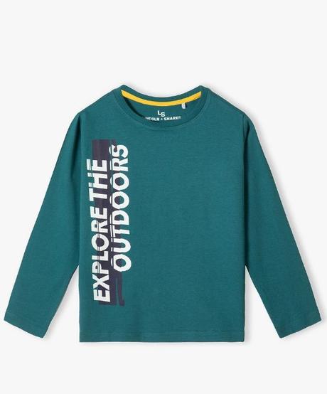 Chlapčenké bavlnené tričko s dlhým rukávom, 152 / 158 / 164