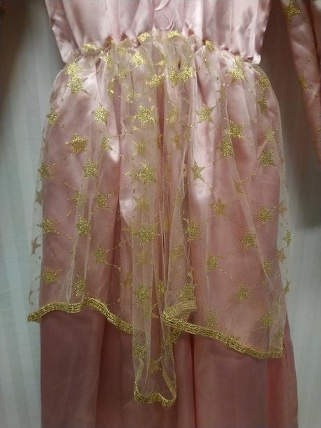 Kostým princezná, ružovo zlaté šaty 140-152 cm,