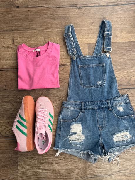 Šortky na traky xxs, denim,xs