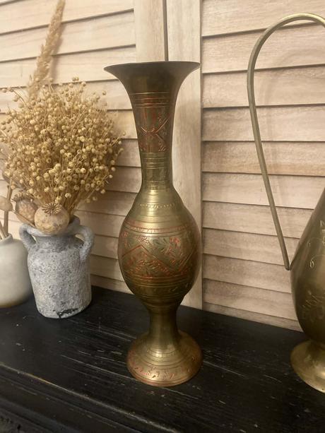 Mosadzná váza 30 cm, 
