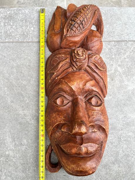 Drevená maska - kuba, 