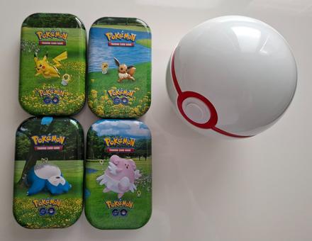 Pokémon go plechovky + pokéball, 