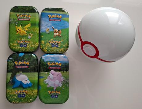 Pokémon go plechovky + pokéball, 