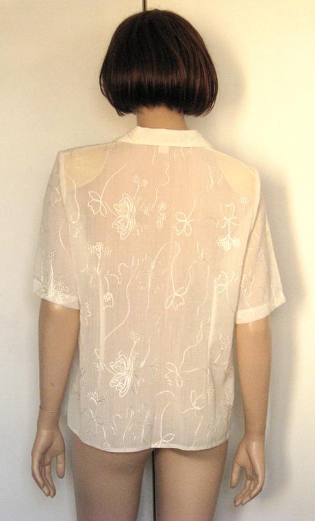 Vyšívaná biela blúzka, xxl