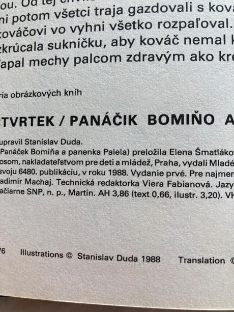 Panáčik bomiňo a bábika palela v.čtvrtek (1988), 