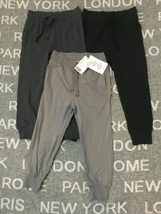 Chlapcenske tenke teplaky 3ks balenie, h&m,110