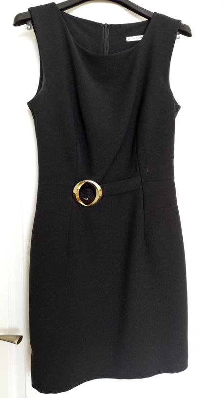 Krátke čierne šaty veľ.38, 38