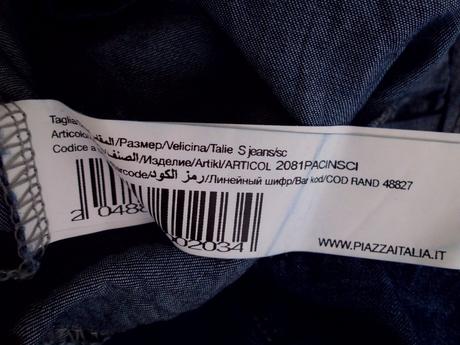 Piazaitalia tenké chino riflové nohavice s-m, s