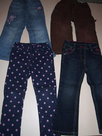 Nohavice 98/104 - cena spolu, 98