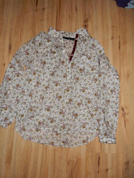 Bluzka zara kvietky, zara,m