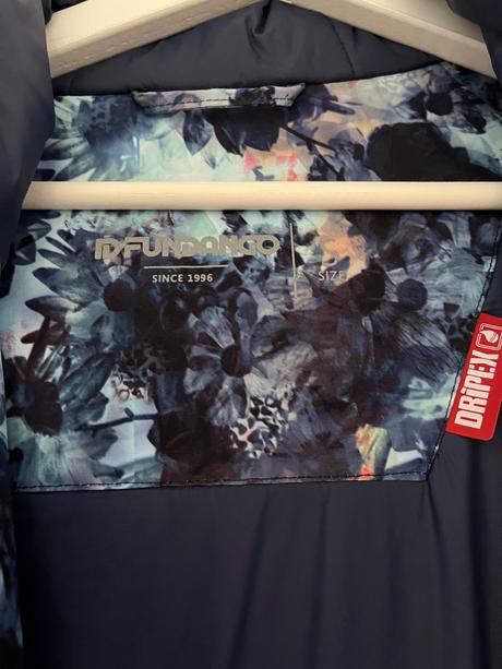 Zimna lyziarska/snowboardova predlzena bunda, s