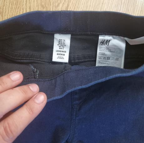 Džegínsy rifľové 116 h&m, h&m,116