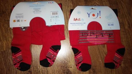 Bavlnené pančuchy s abs, 92 / 98