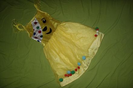 Karnevalove satocky medvedik pudsey od george,