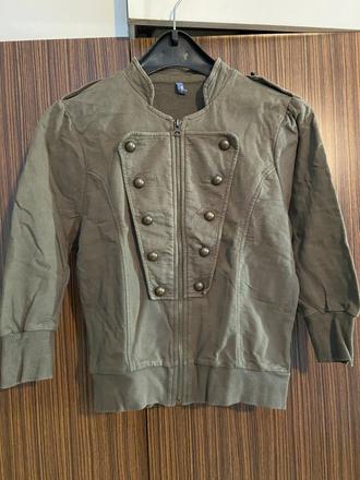 Vojenské khaki sako (s), e-vie,36