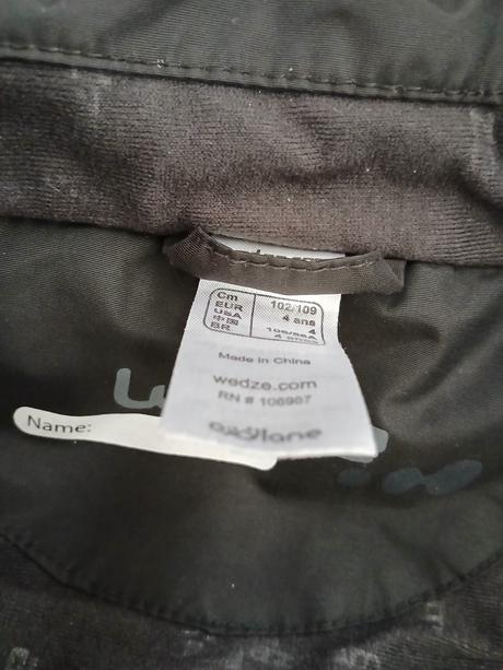 Zimny overal 104, decathlon,104