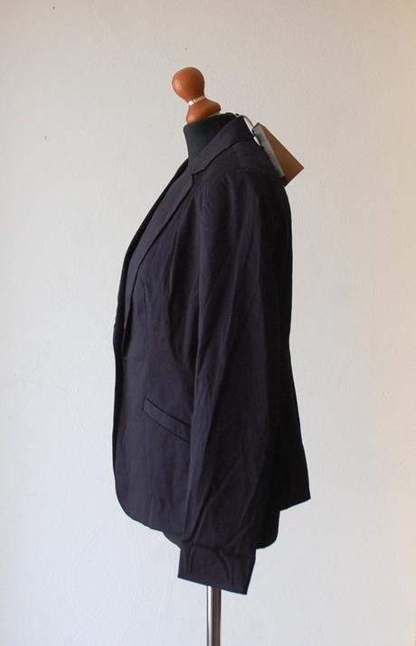 Elegantné tmavomodré dámske sako (blejzer), timeout,m