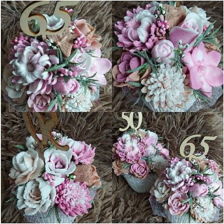 Mydlové boxy, kyticky, dekoracie, 