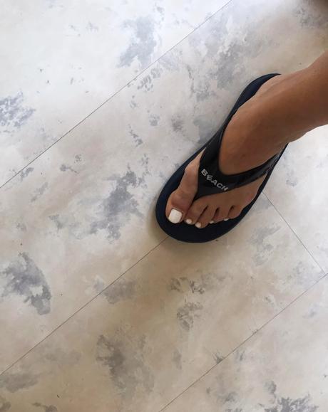 Lakové gumené plážové šlapky, 38