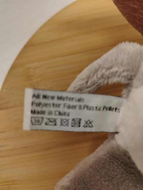 Plyšová sivo biela myška, 21 cm, 