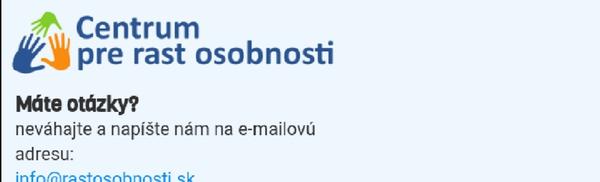 Centrum pre rast osobnosti - skúsenosti