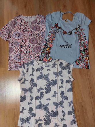 3x tričko, bonprix,40