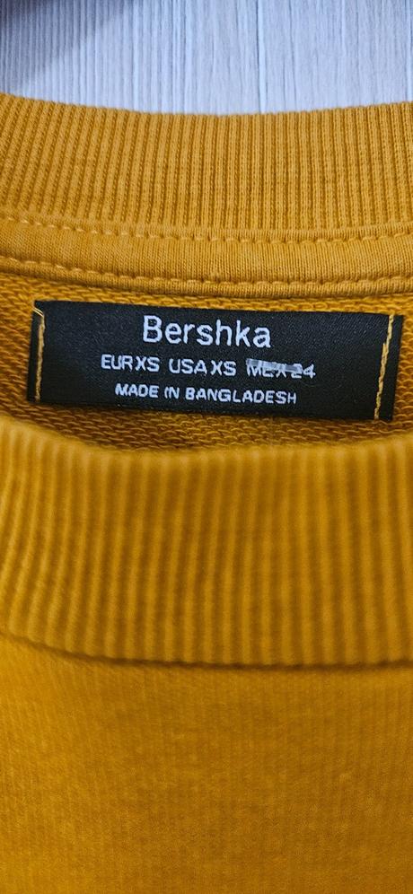 Horčicová dámska mikina, bershka,xs