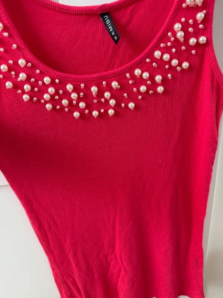 Korálkové tričko, amisu,s