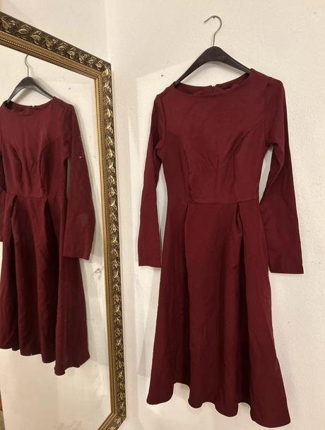 Krásne bordove šaty s, terranova,s