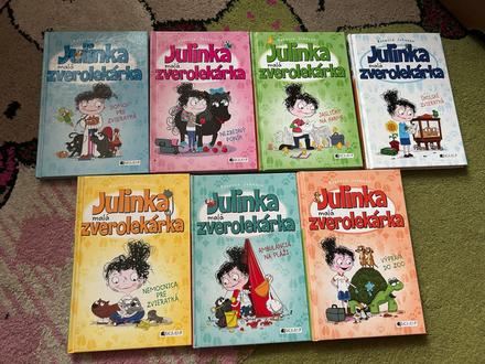 7 knižiek zo série julinka malá zverolekárka,