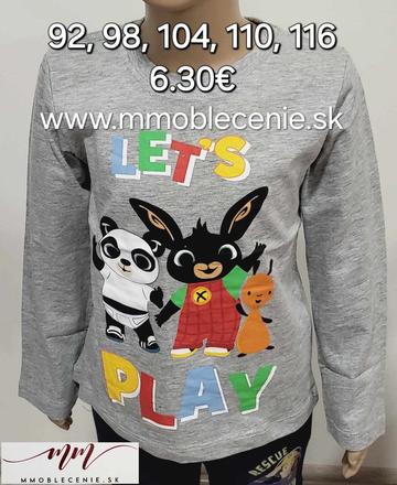 Tričko bing, disney,92 / 98 / 104 / 110 / 116