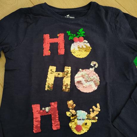 Tri vianočné tričká f&f, veľ.122, f&f,122