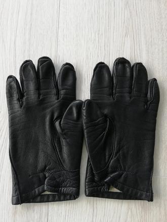 Pánske čierne kožené rukavice, m