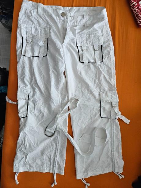 Biele letné nohavice, xxl