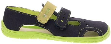 Fare bare - textilné sandále tmavomodré a, fare,33