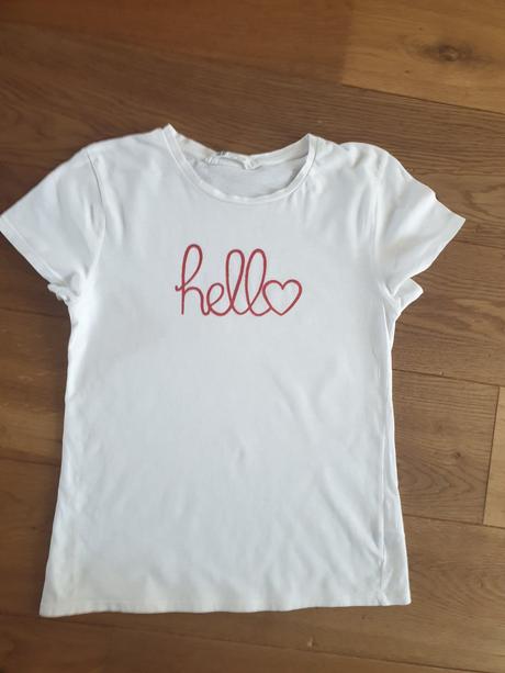 Tricko dievca kratky rukav 134 140, h&m,134