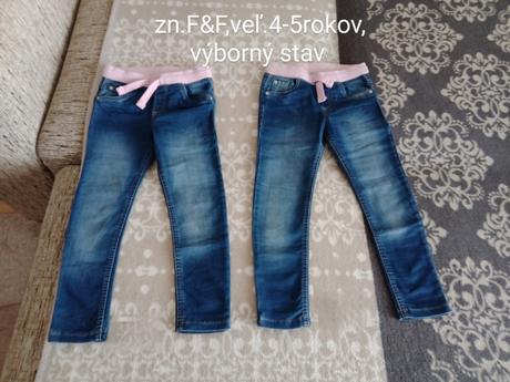 Dievčenské rifle zn.f&f, 4-5rokov, 104